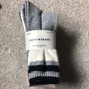 lucky brand 6 pairs of boot socks